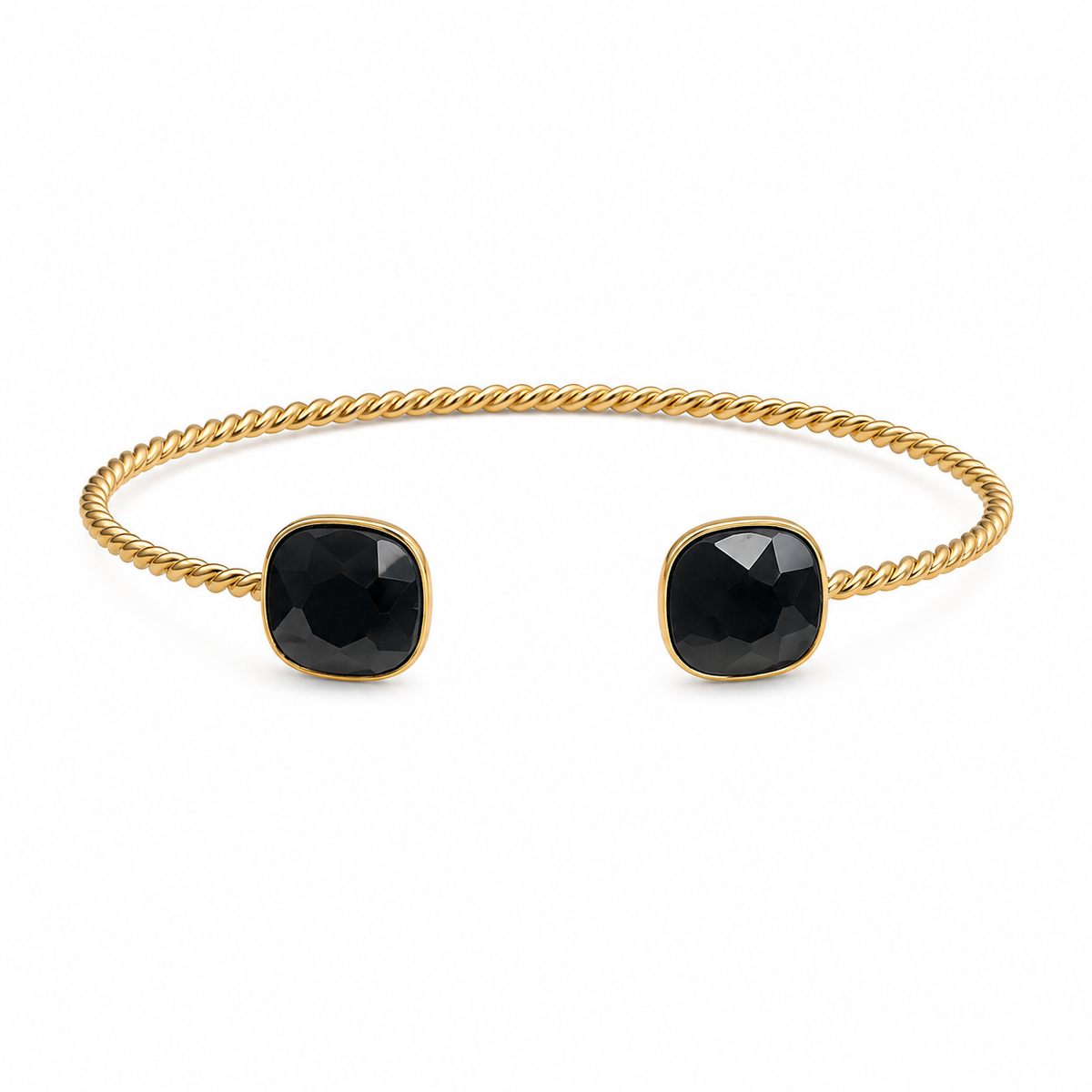 Happy stone bangle armband Zwart SOFIZARE