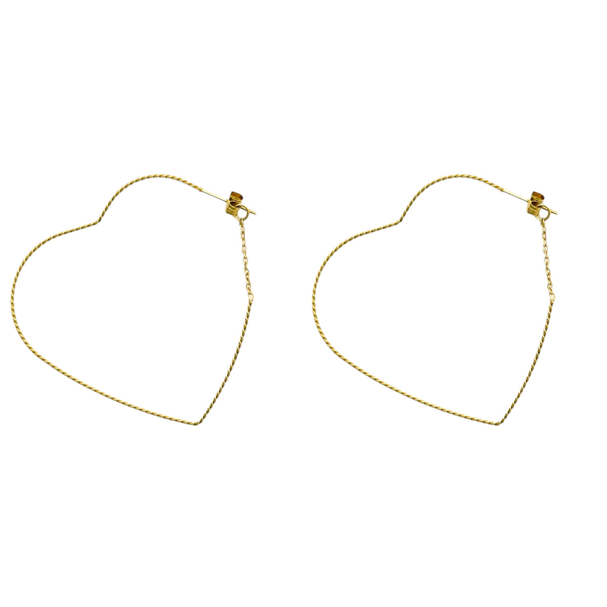 Hartjes Oorbel Met hoops oorbellen Goud SOFIZARE