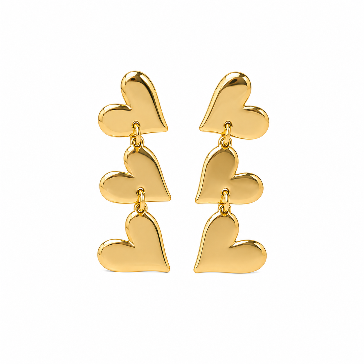 Heart rage studs oorbellen