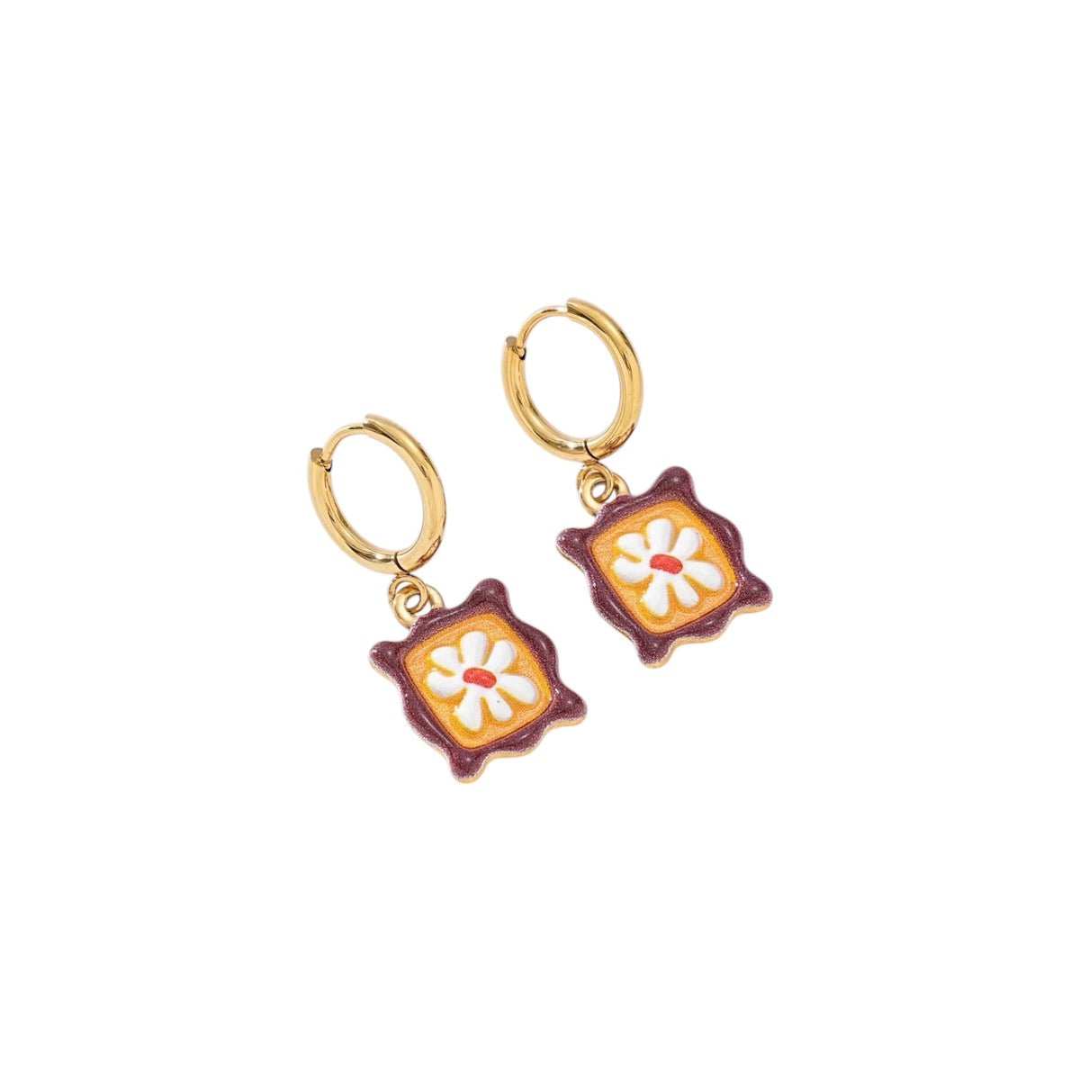 Lotus hangers oorbellen Goud SOFIZARE