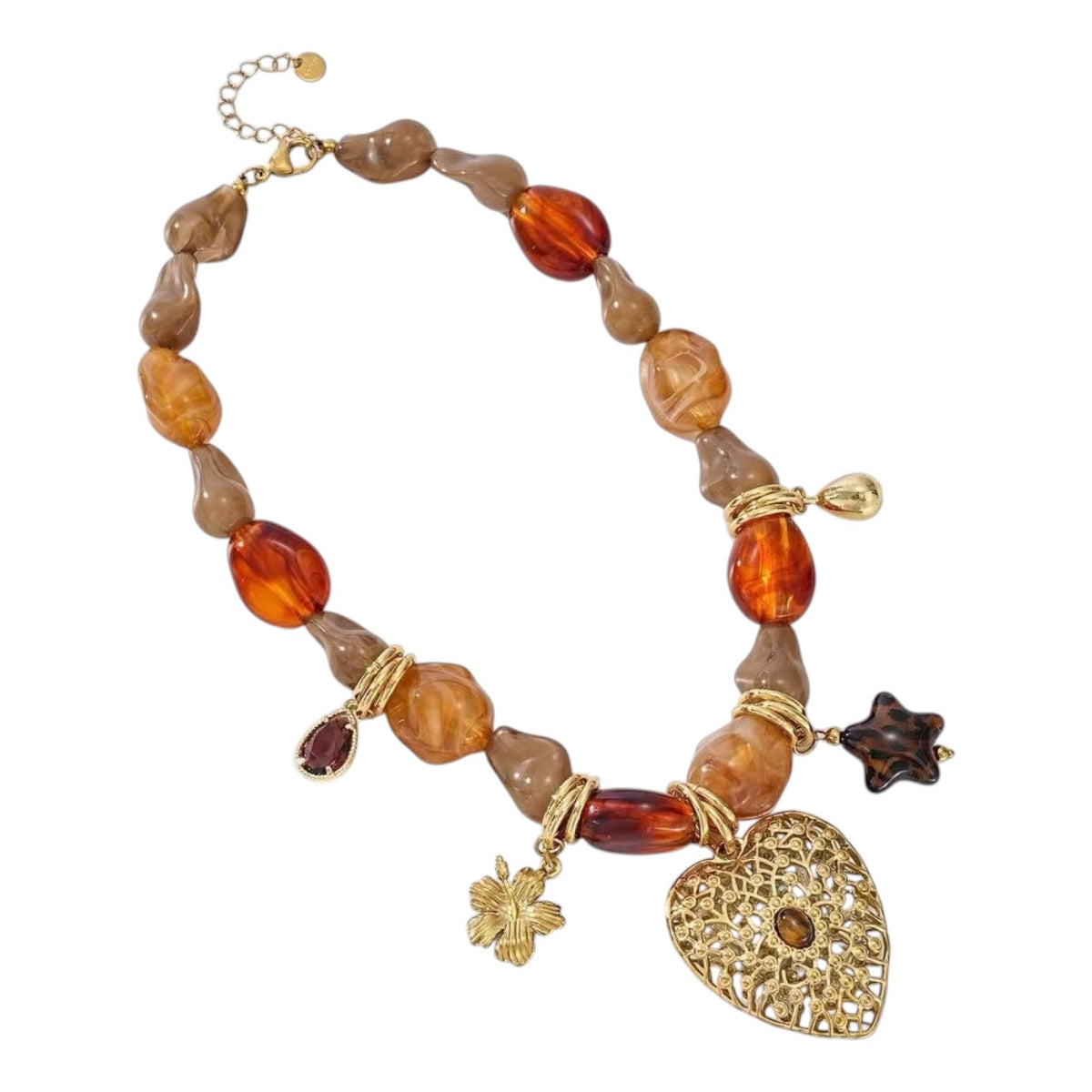 Lover beads bedel ketting Amber SOFIZARE