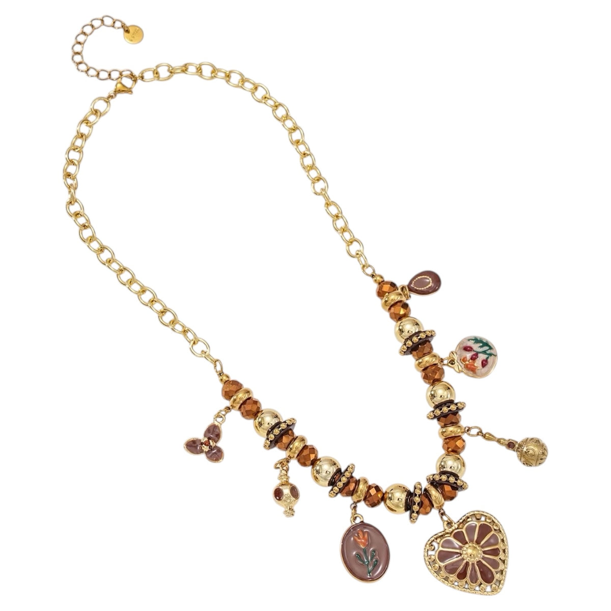 Lover beads bedel ketting Bruin SOFIZARE