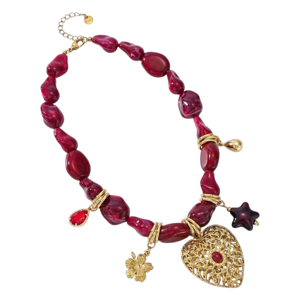 Lover beads bedel ketting Rood SOFIZARE