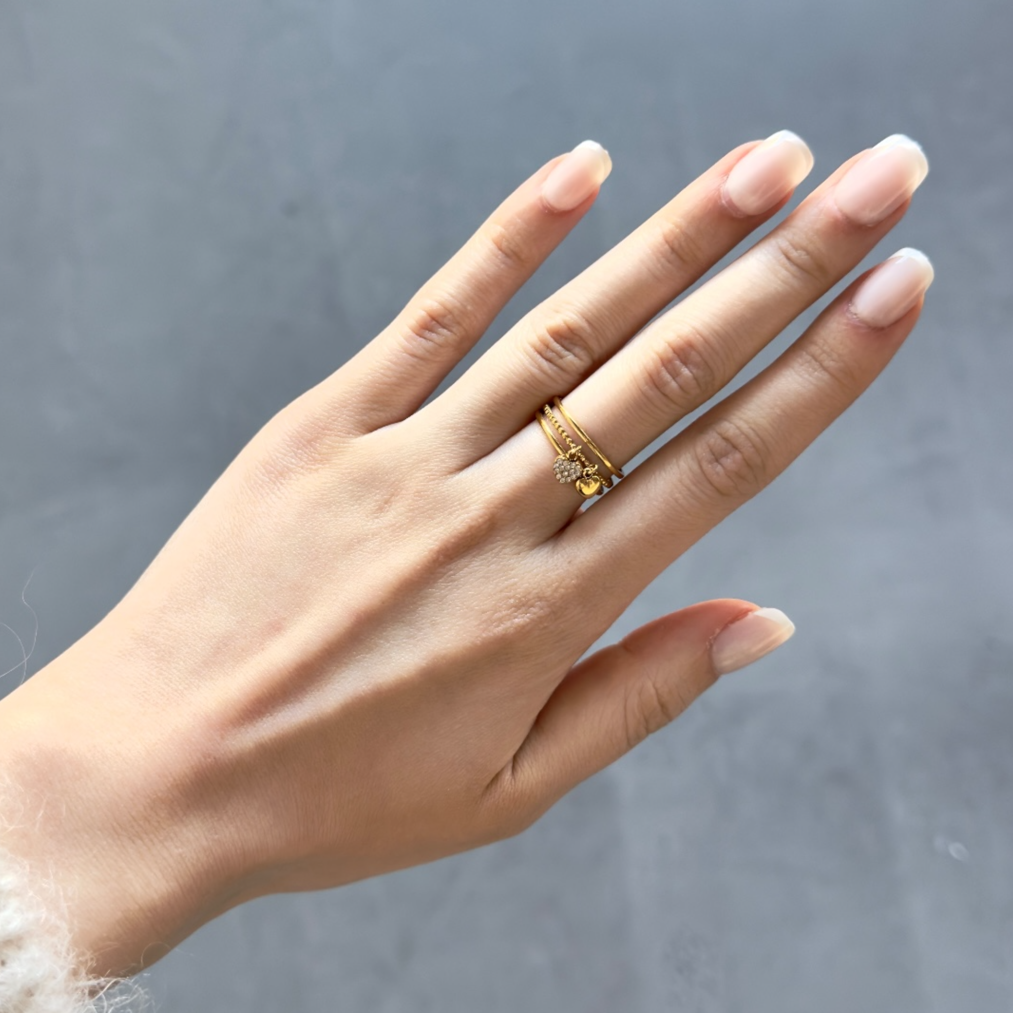 Lover charm ring Goud SOFIZARE