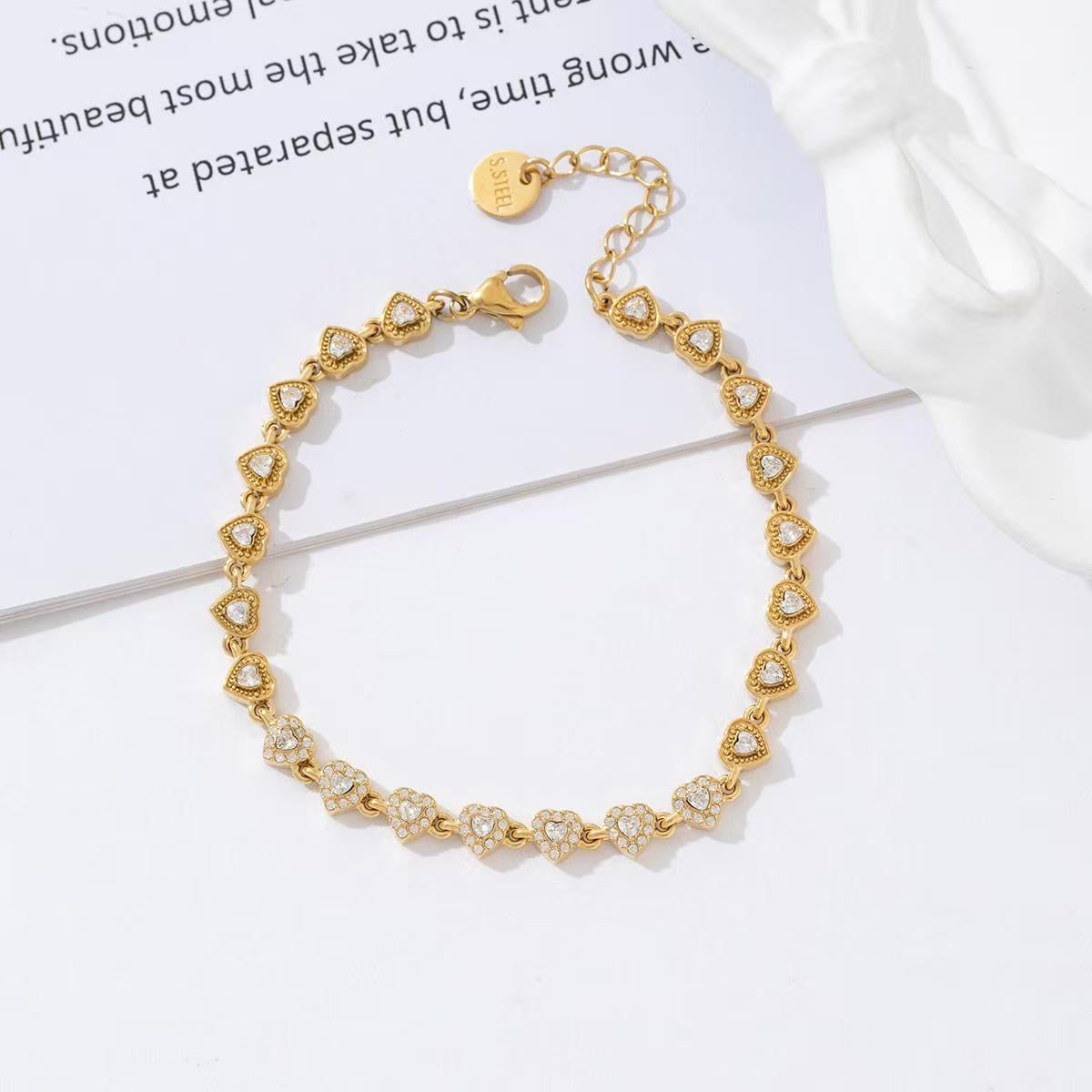 Manny stras armband Goud SOFIZARE