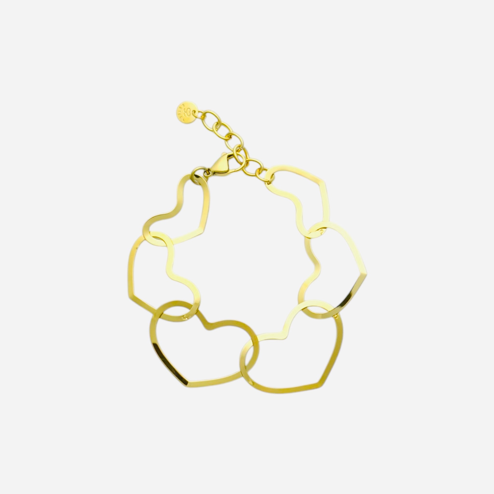 Many heart armband Goud SOFIZARE