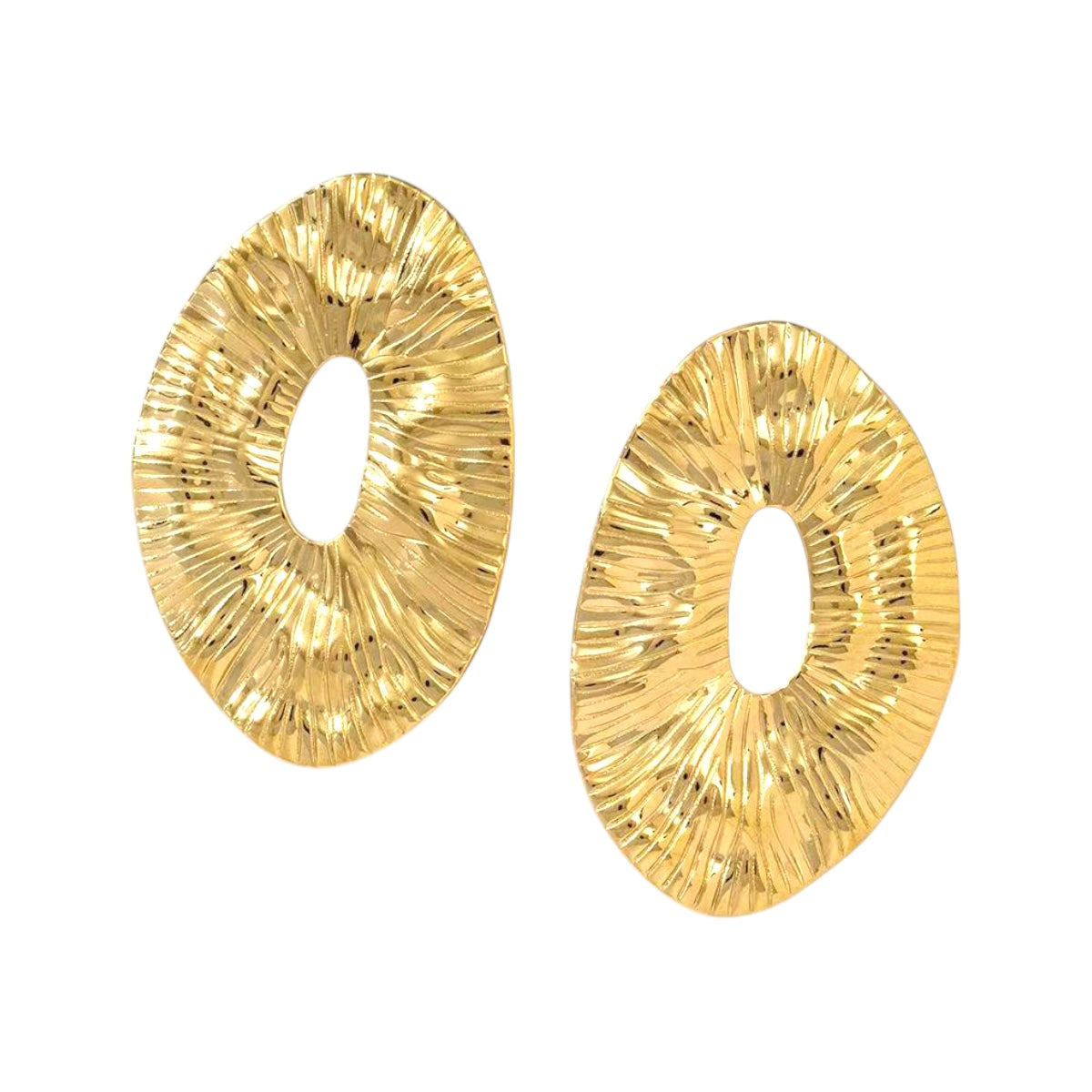Maxi studs oorbellen Goud SOFIZARE