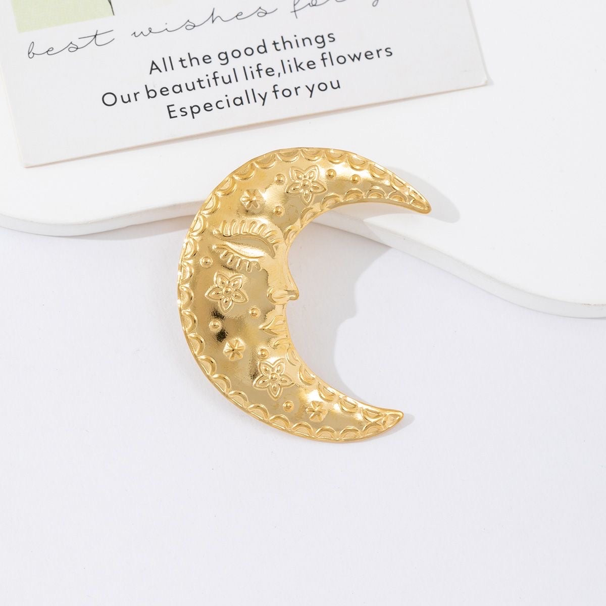 Moon shine broche Goud SOFIZARE