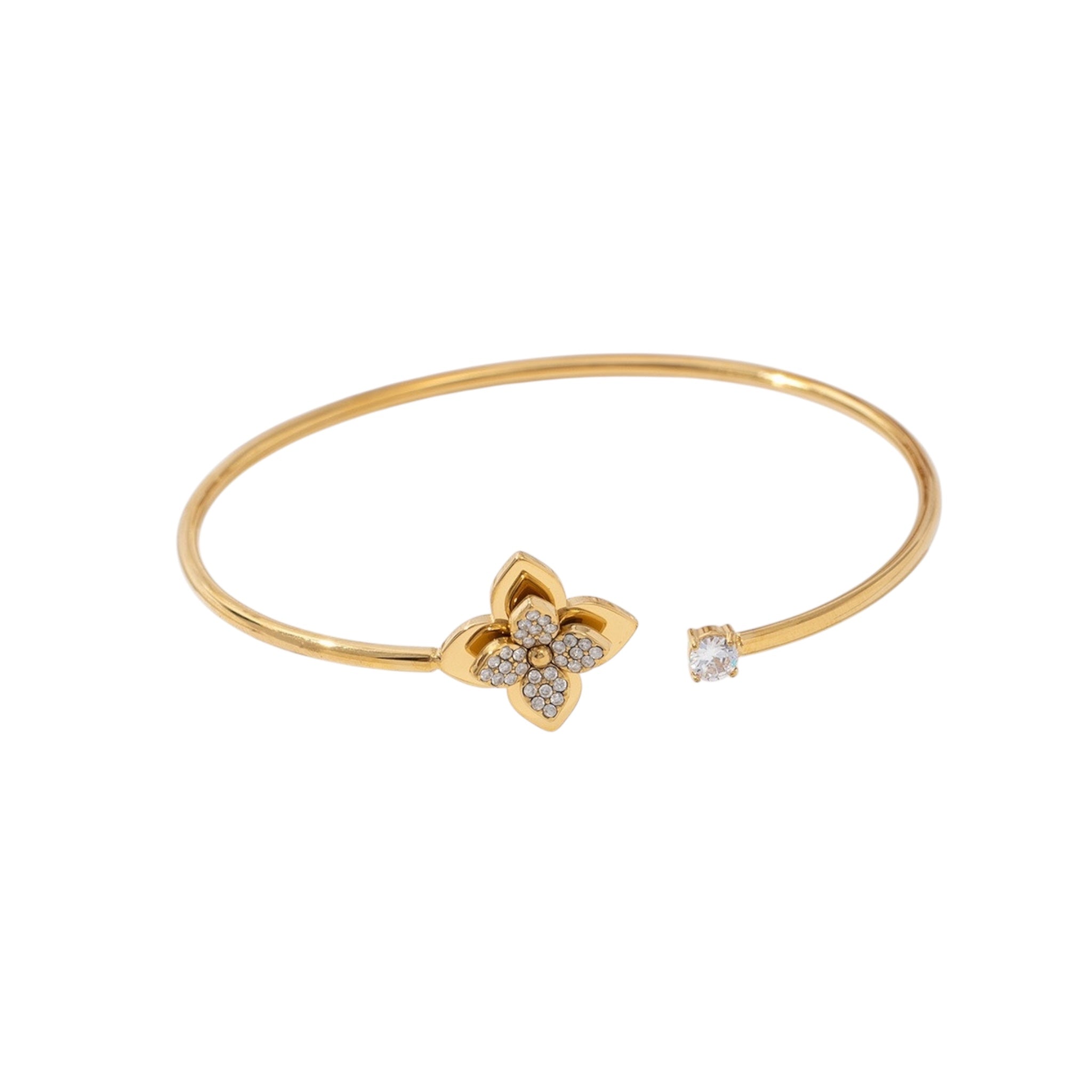 Open blossom bangle Goud SOFIZARE