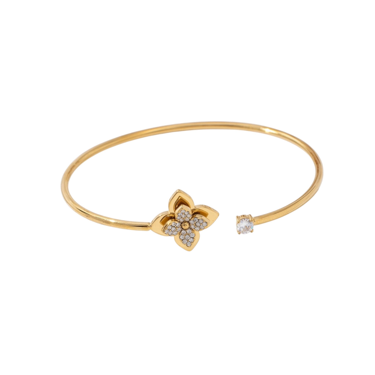 Open blossom bangle Goud SOFIZARE