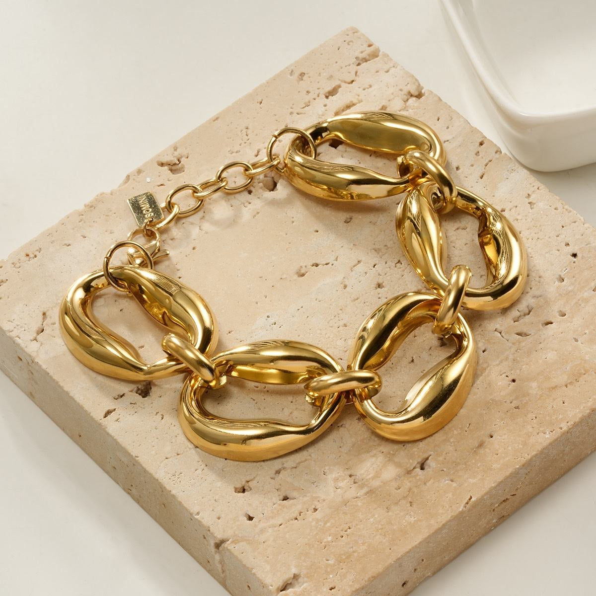 Open Oval armband Goud SOFIZARE
