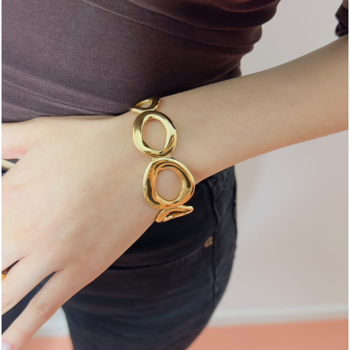 Oval bangle Goud SOFIZARE