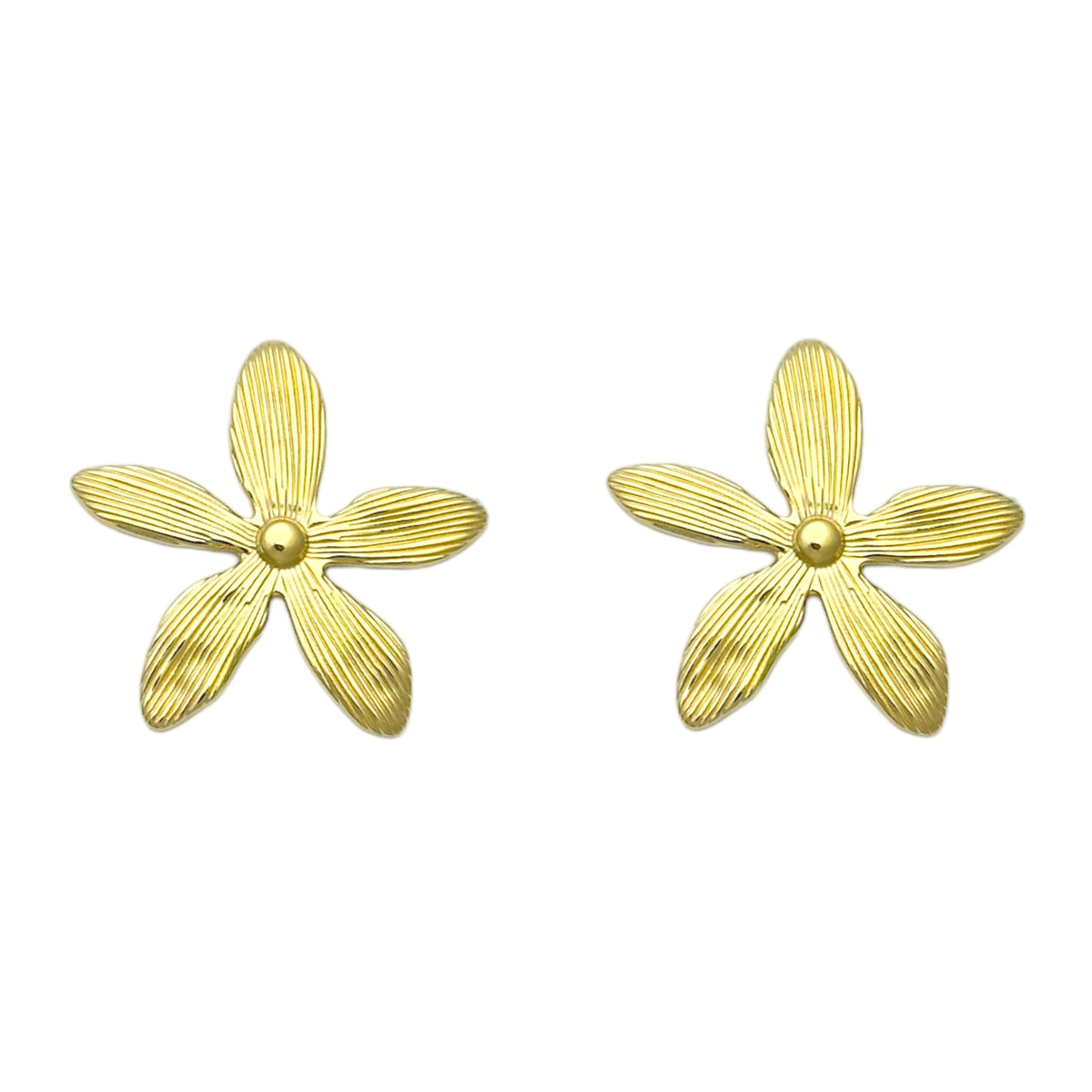 Pachira studs oorbellen Goud SOFIZARE