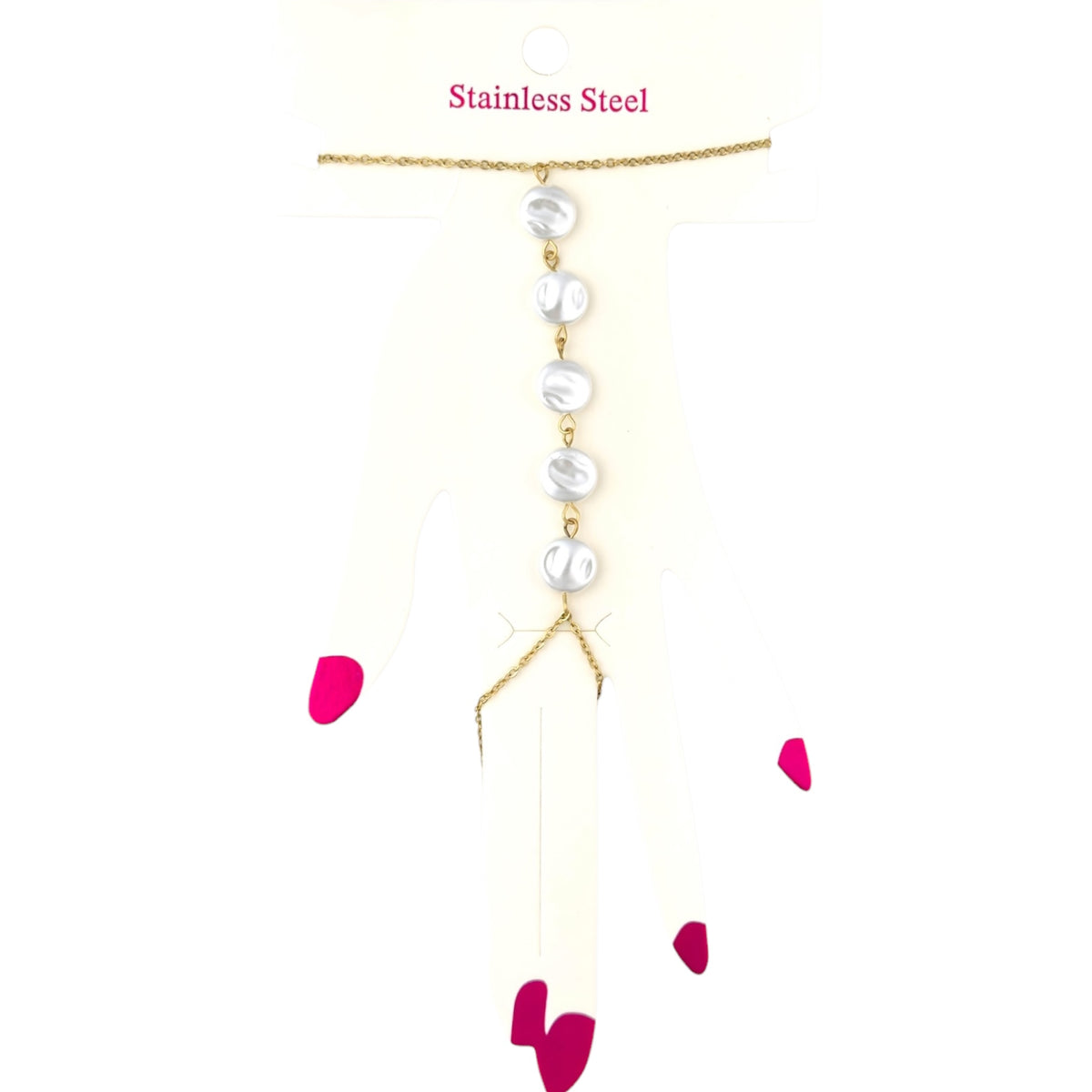 Pearly hand chain Goud SOFIZARE