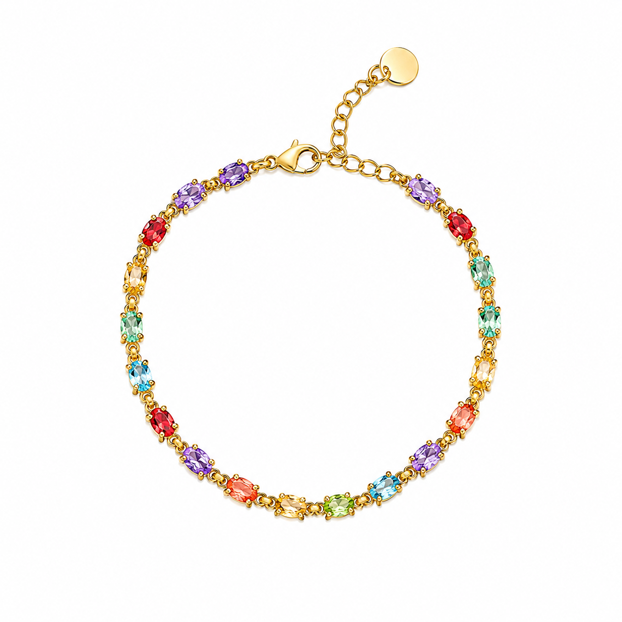 Oval strass armband