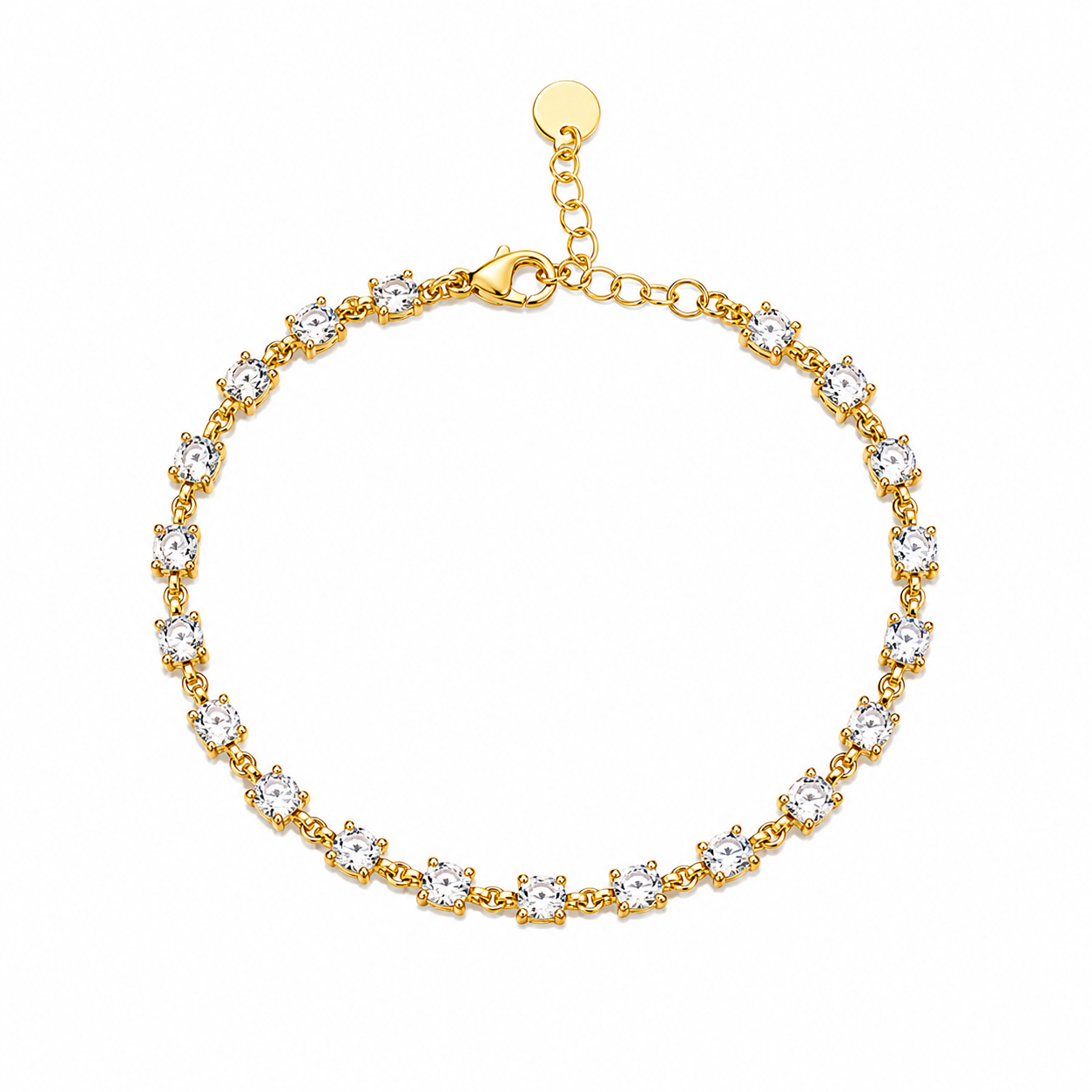 Oval strass armband