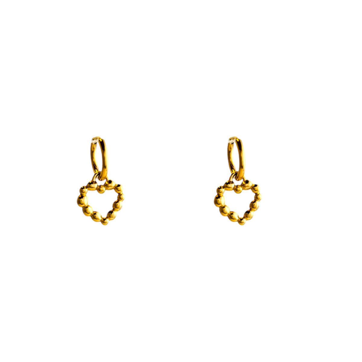 Roundy love hangers oorbellen Goud SOFIZARE