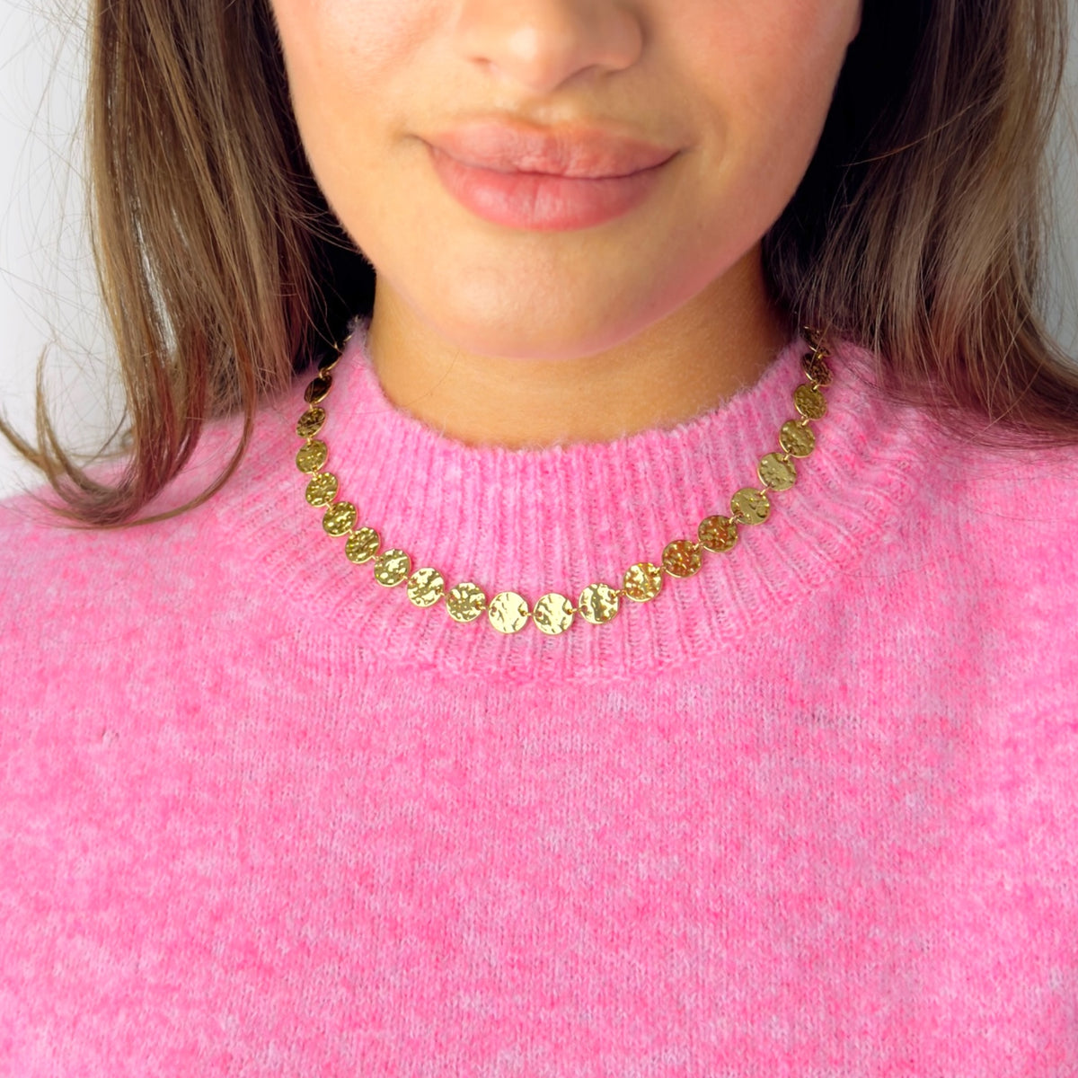 Spijkerkop statement ketting Goud SOFIZARE