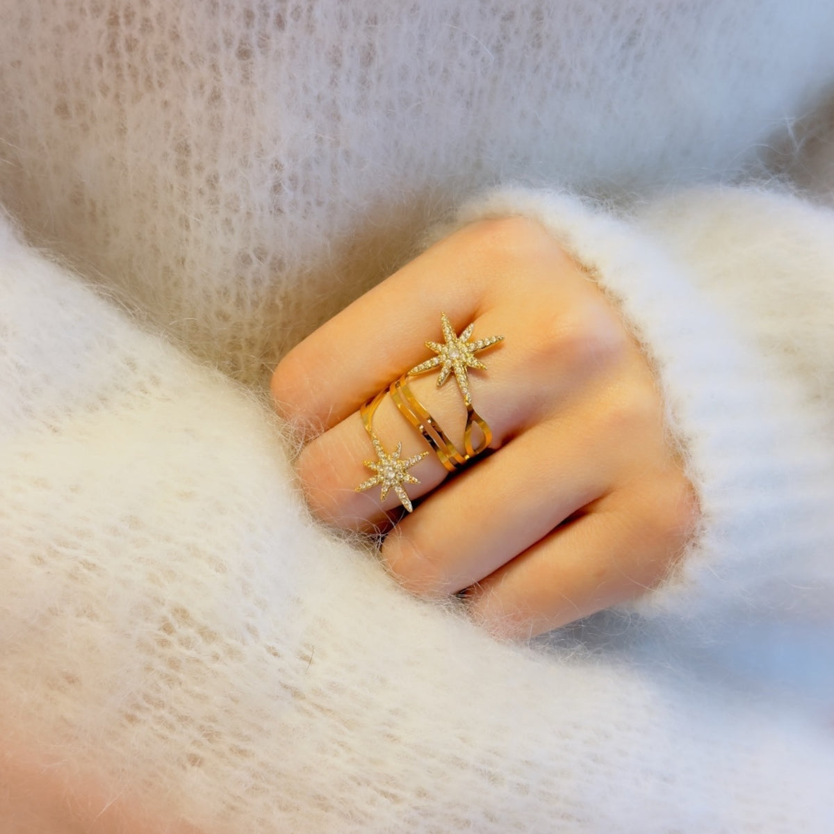 Star geez ring Goud SOFIZARE