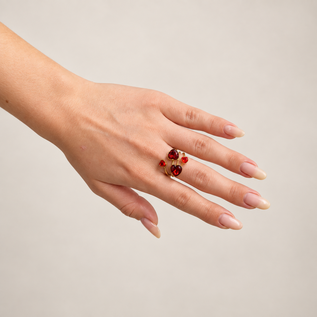 Stone lover ring Rood SOFIZARE