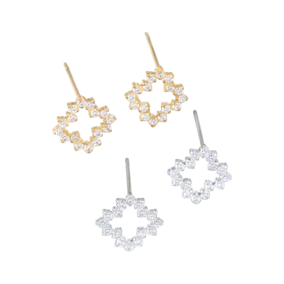 Strassy clove strass oorbellen Goud SOFIZARE