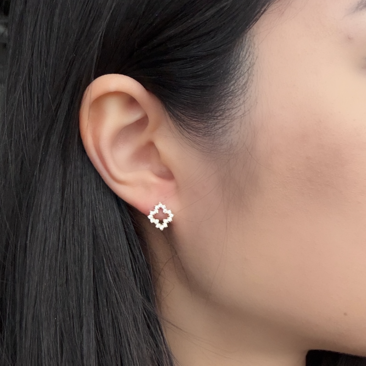 Strassy clove strass oorbellen Goud SOFIZARE