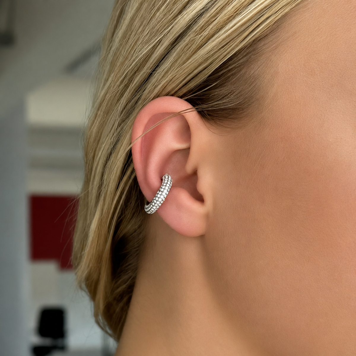 Strassy ear cuff Zilver SOFIZARE