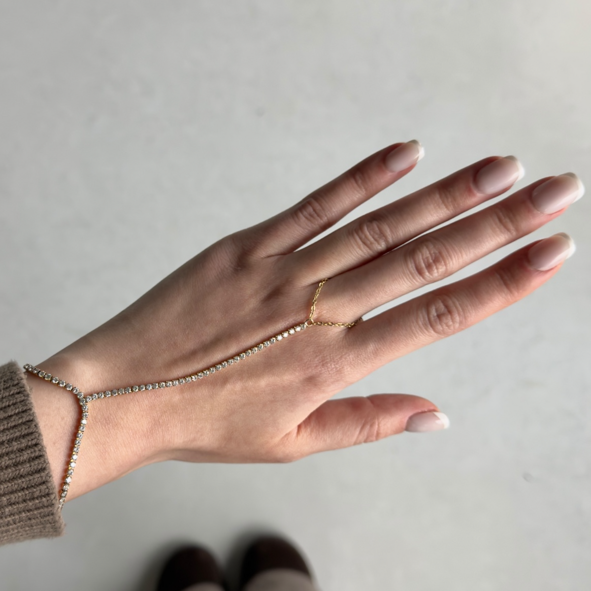 Tennis hand chain Goud SOFIZARE