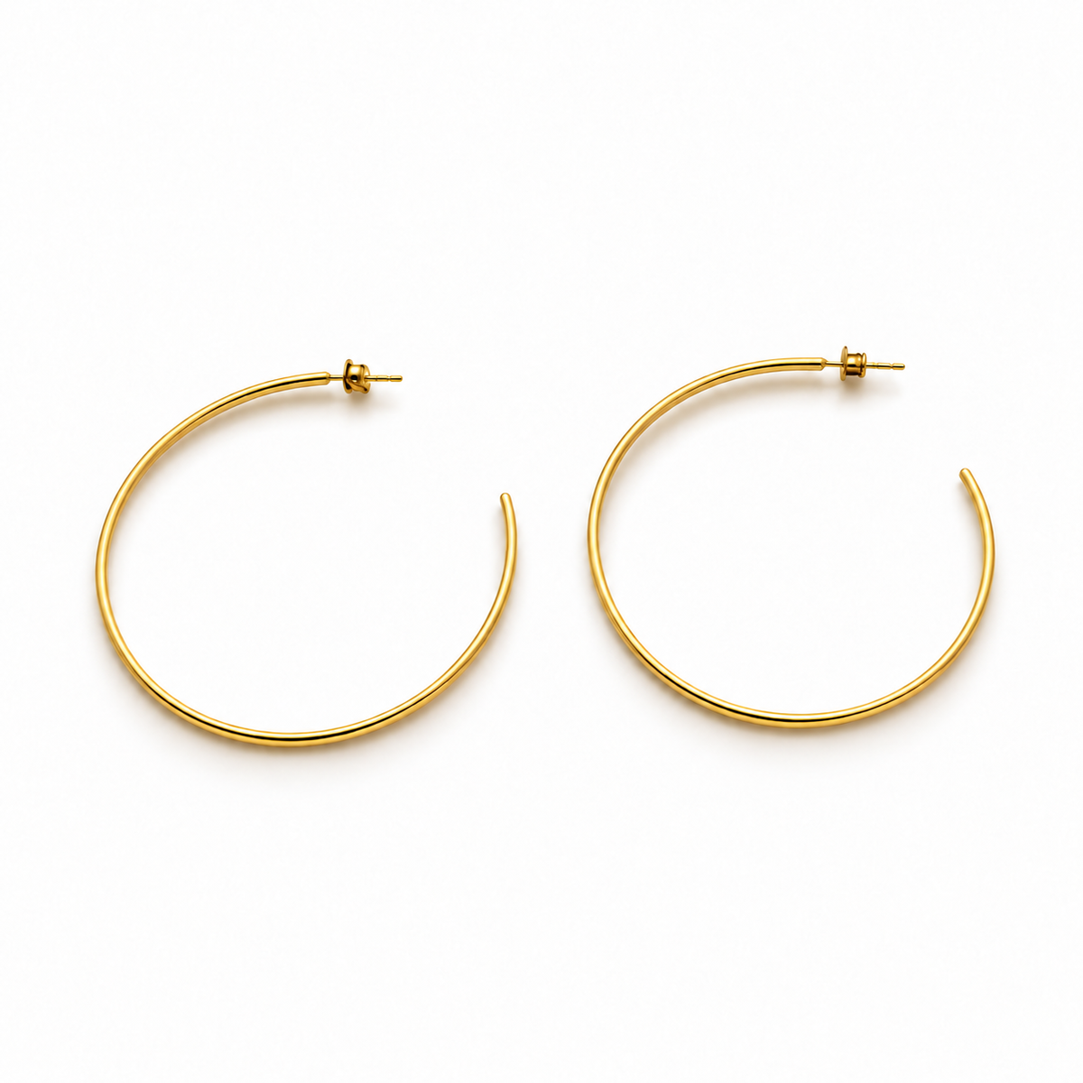 Thin hoops oorbellen Goud SOFIZARE