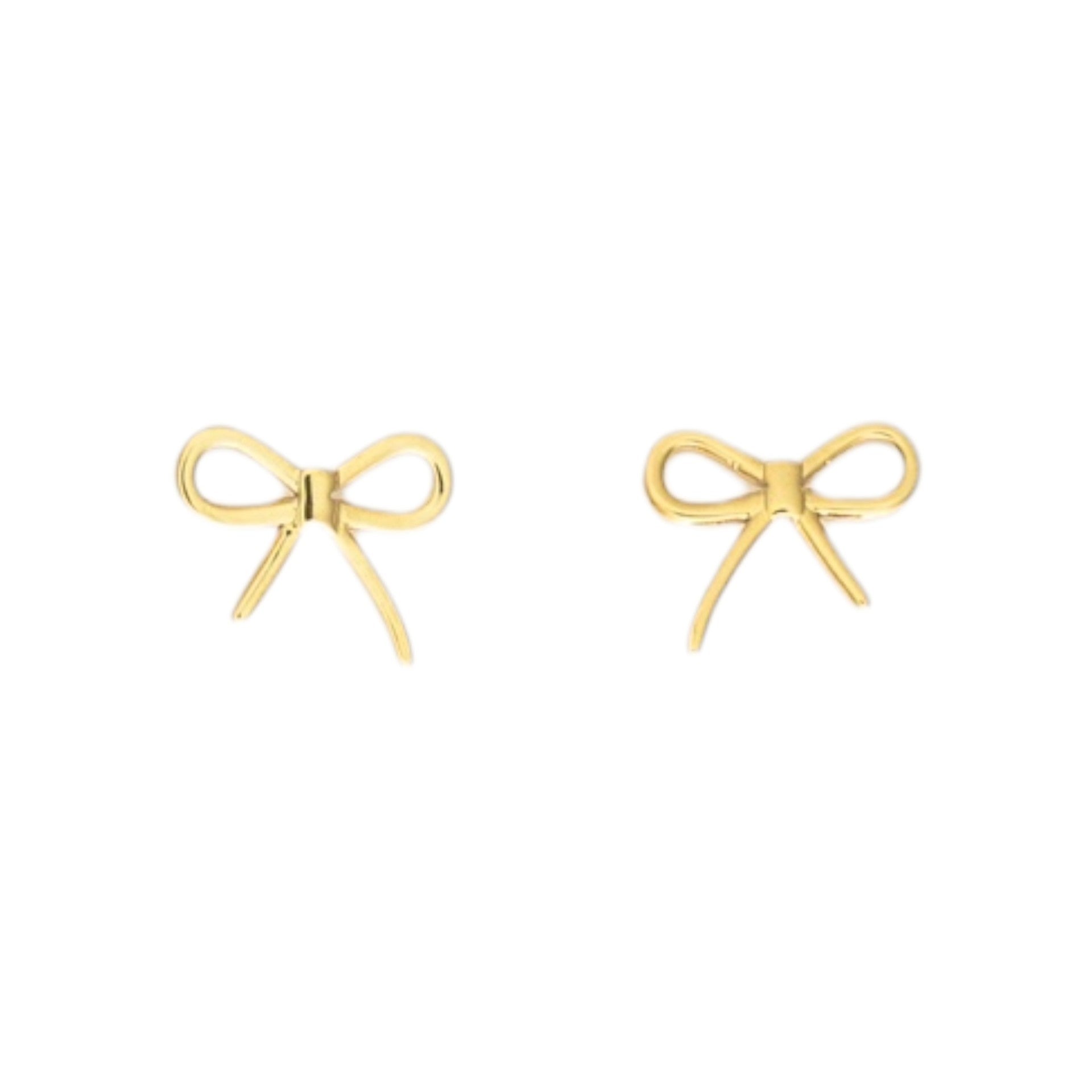 Stainless steel Bow earring