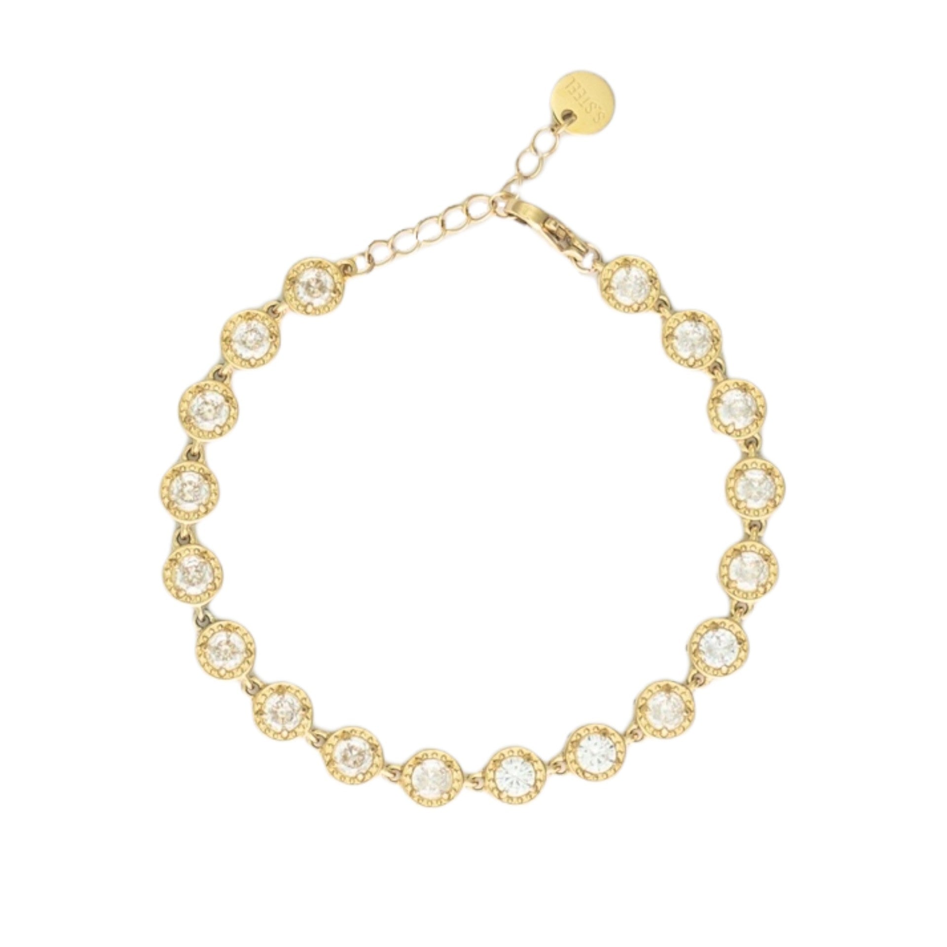 Bracelet with rhinestones