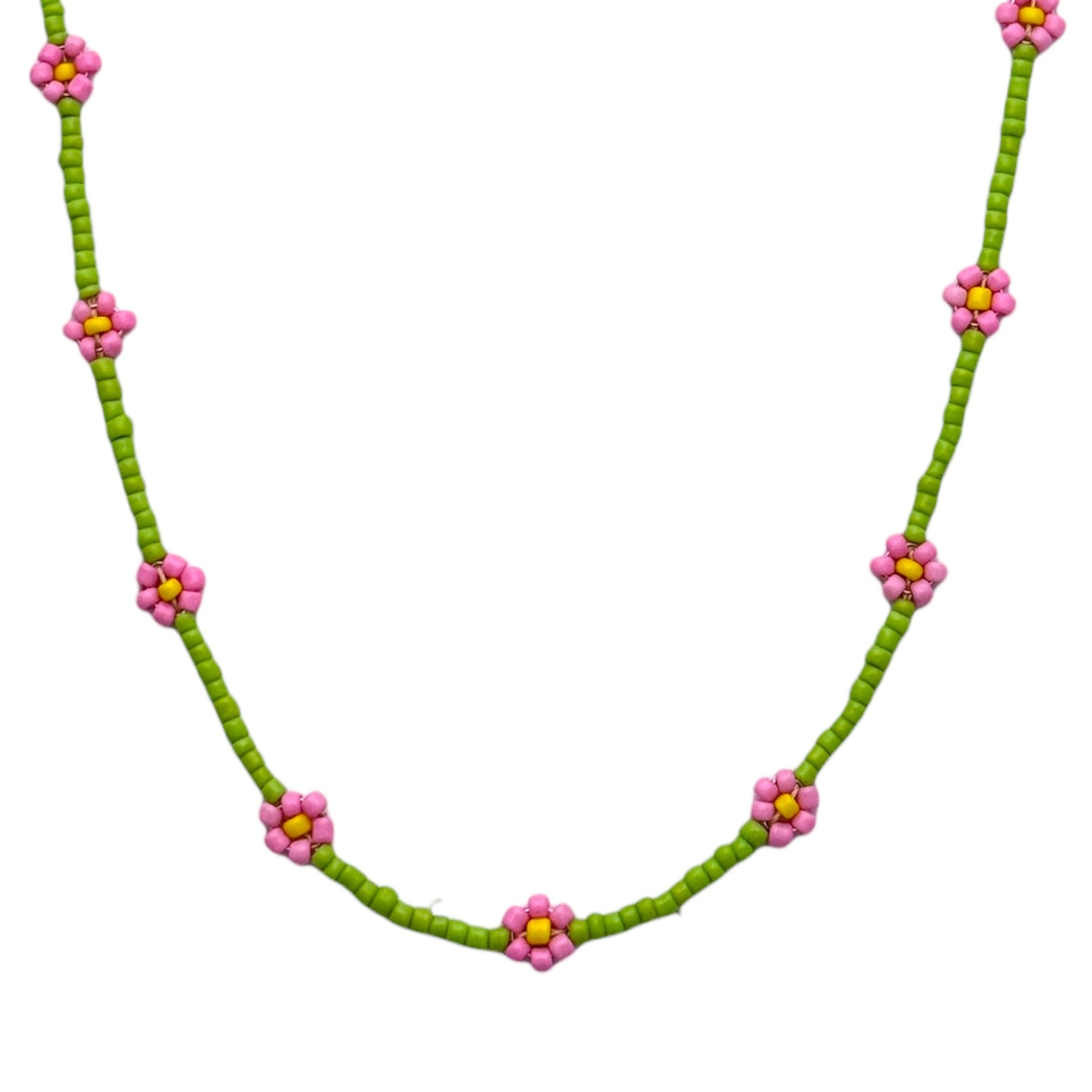 Colored flower beads