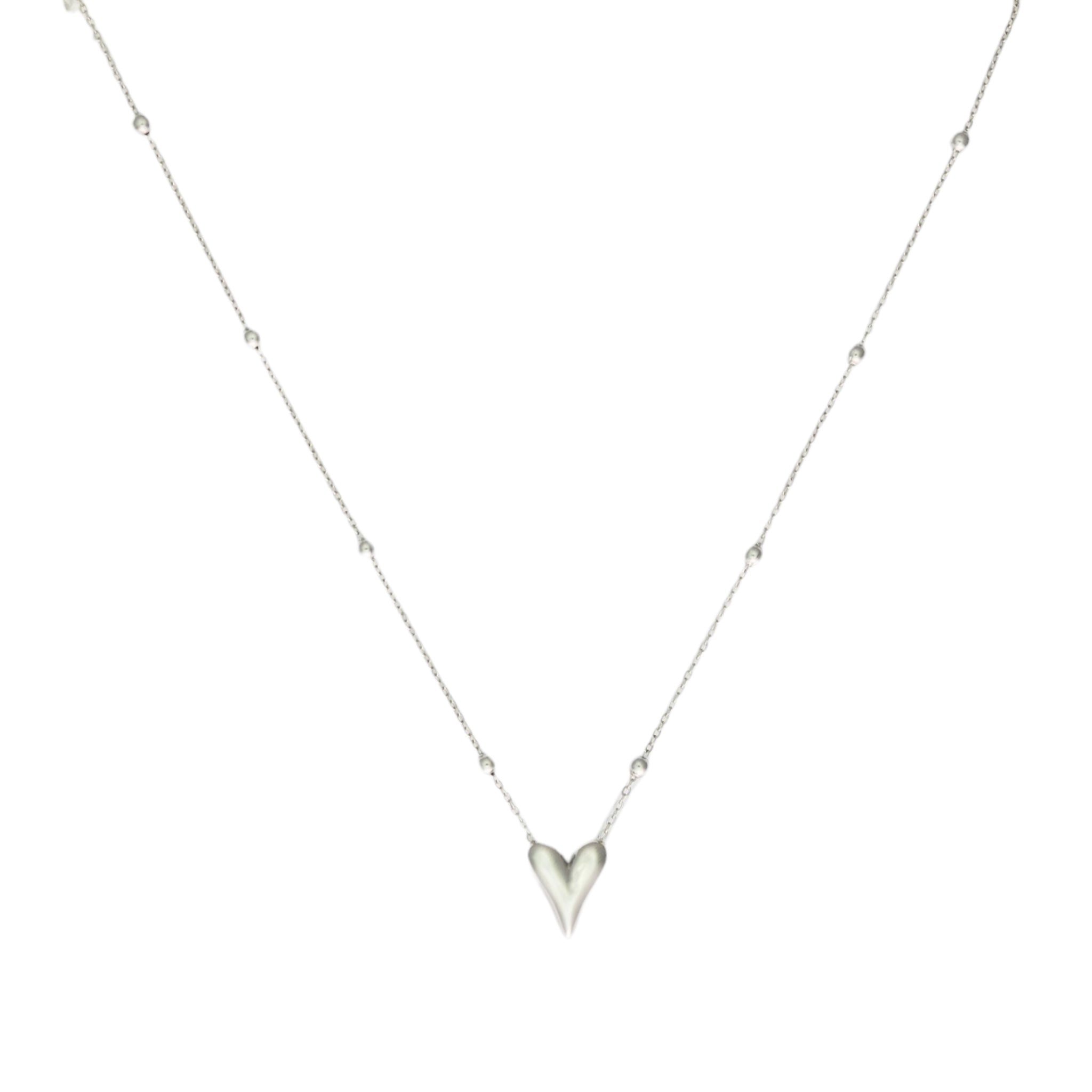Small heart necklace – RVS ketting groothandel | SOFIZARE (foto 2)