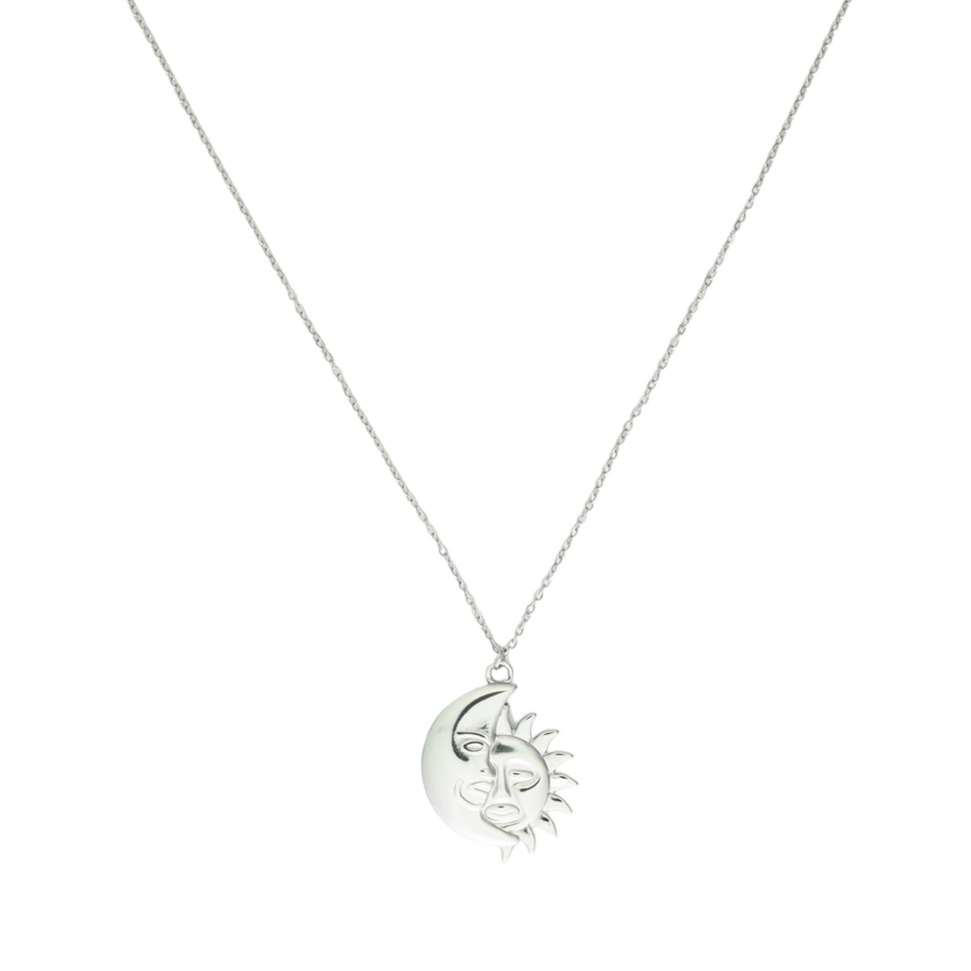 Half moon & Sun necklace